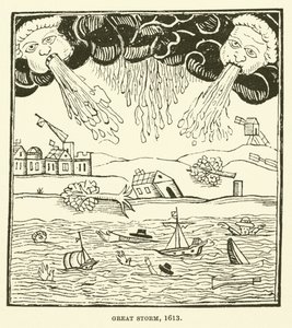Great storm, 1613 by English School
